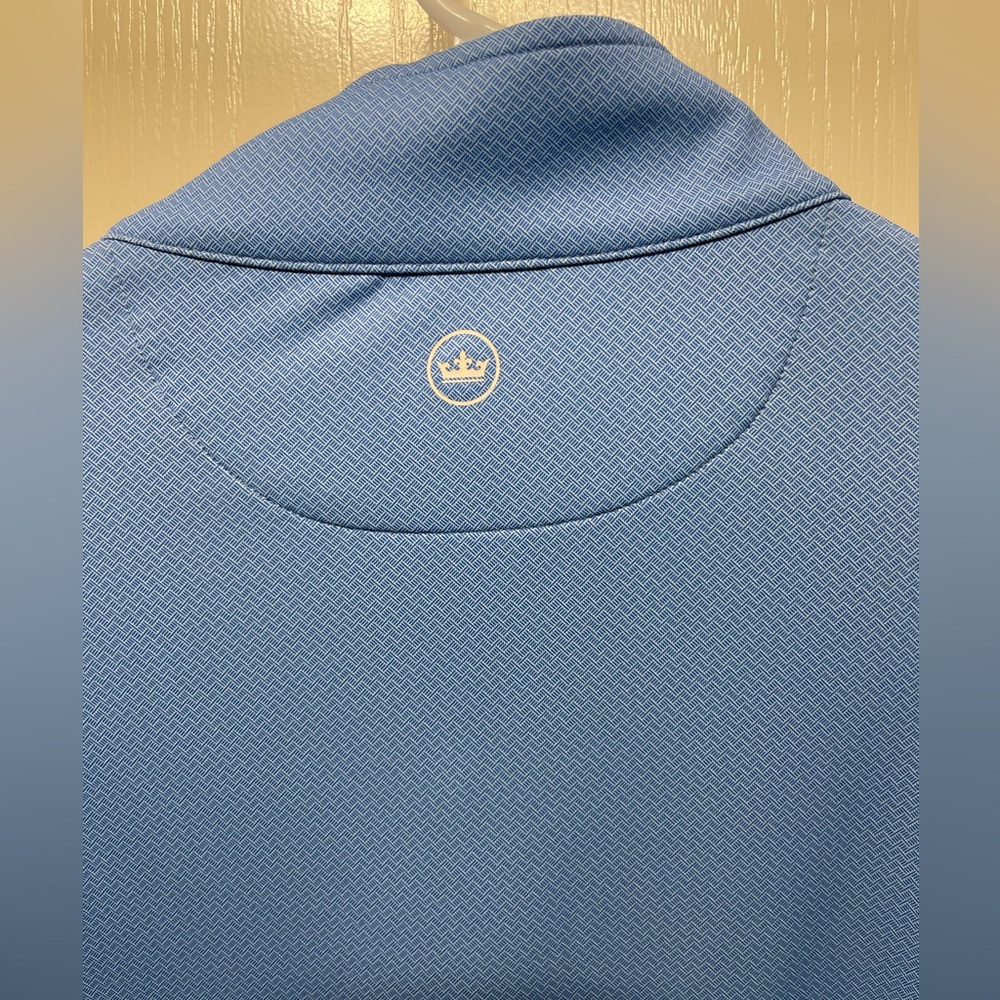 Peter Millar Light Blue Patterned Performance Pul… - image 7